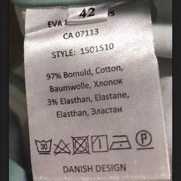 EVA & CLAUDI Denmark Geometric Watercolor Stretchy - Picture 7 of 8